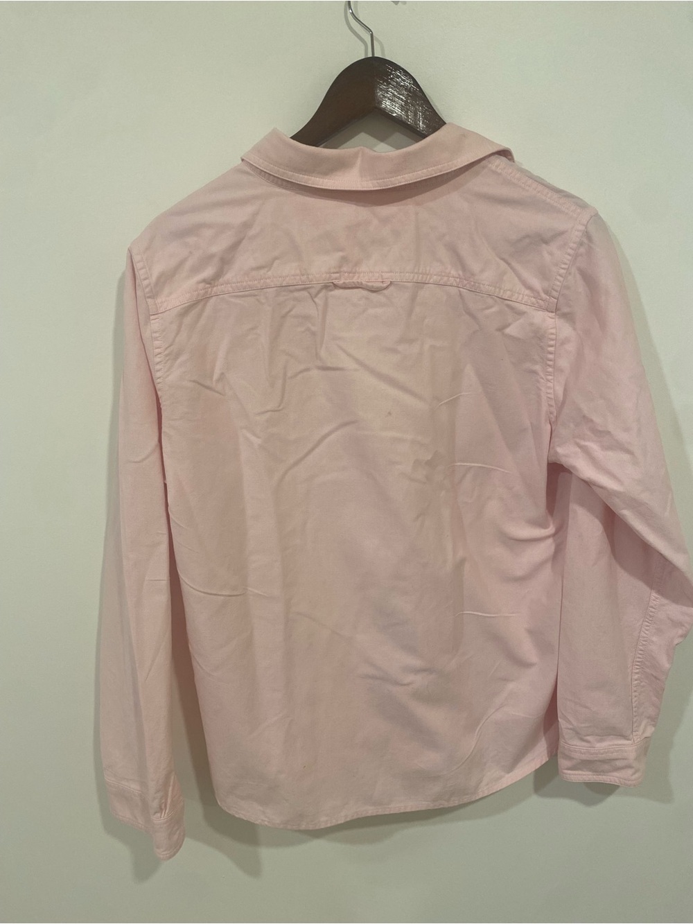 L.L. Bean Pale Pink Button-Front Shirt - Picture 3 of 4